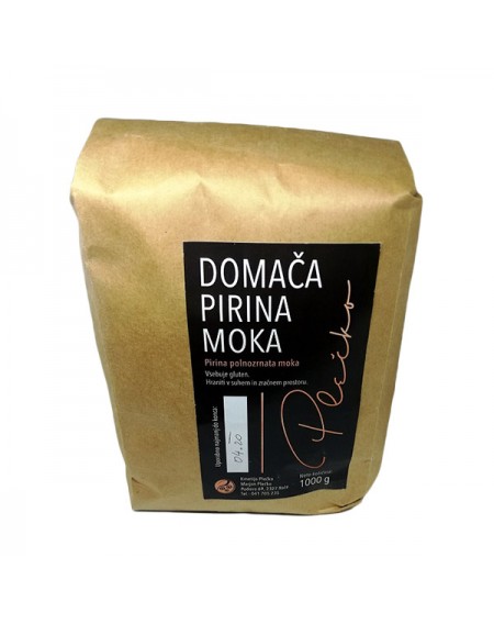 Pirina polnozrnata moka 1 kg (Kmetija Plečko)