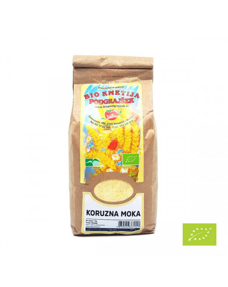 Eko koruzna moka 0,5 kg (Eko kmetija Podgraj&scaron;ek)