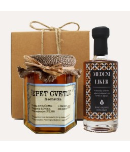 Srednji paket “Cvetlični med in liker” (Mr.Bee - Čebelarstvo Poslek)